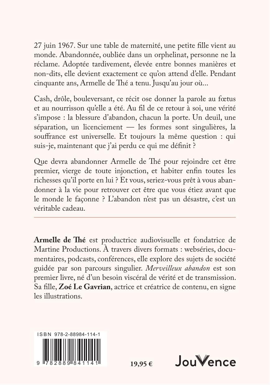 4ème de couverture Merveilleux Abandon